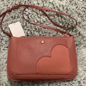 LC Lauren Conrad new w tags crossbody mauve heart